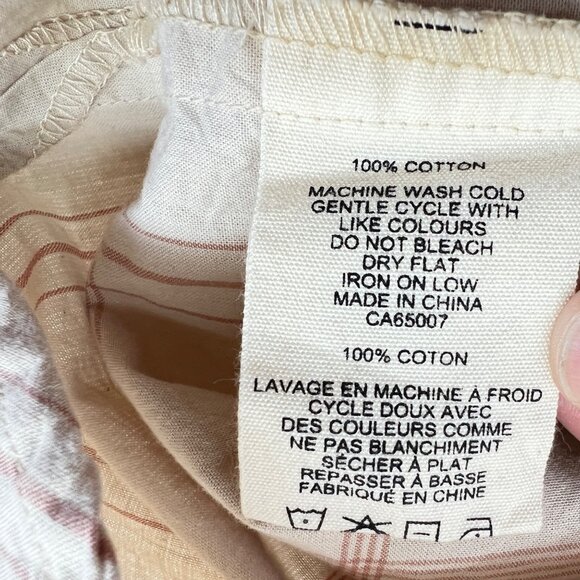 Jackson Rowe Beau Plaid Button-Up Oversized Shirt Dress Beige Size Medium NWOT - Picture 11 of 13